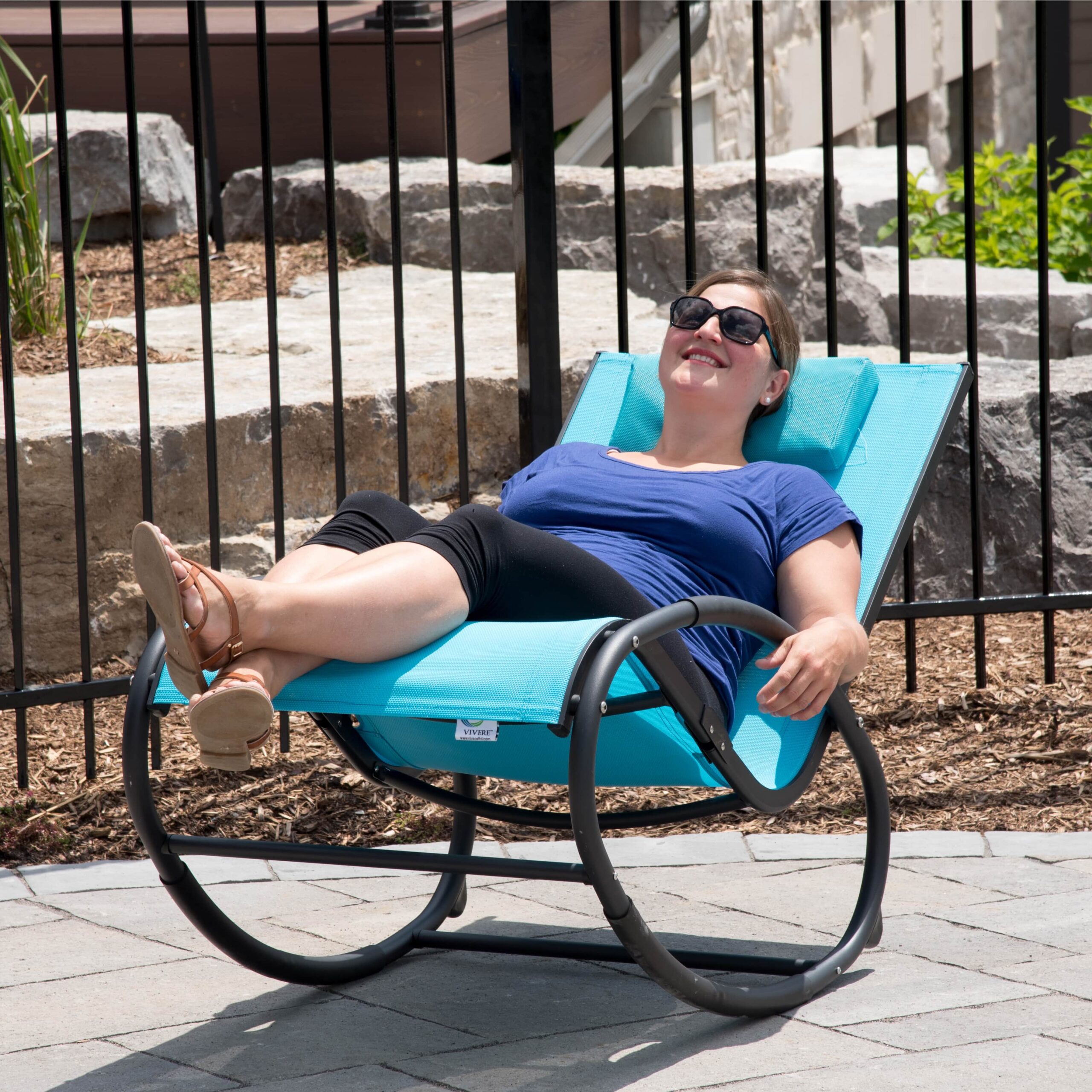 Wave Rocker - Aluminium - Ocean Blue on Matte Grey - Image 2