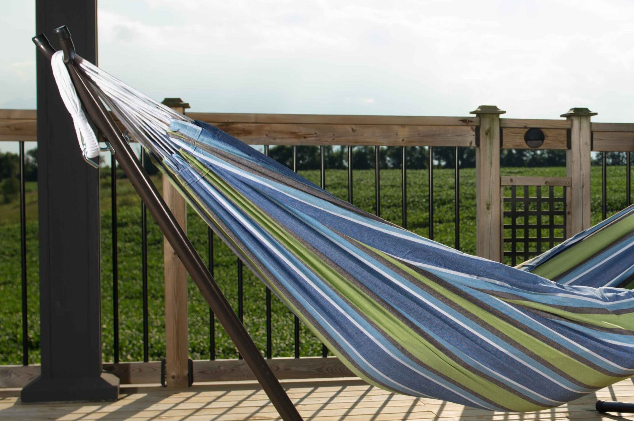 Vivere's Combo Double Oasis Hammock with Stand (9ft) Sleepy Hammock