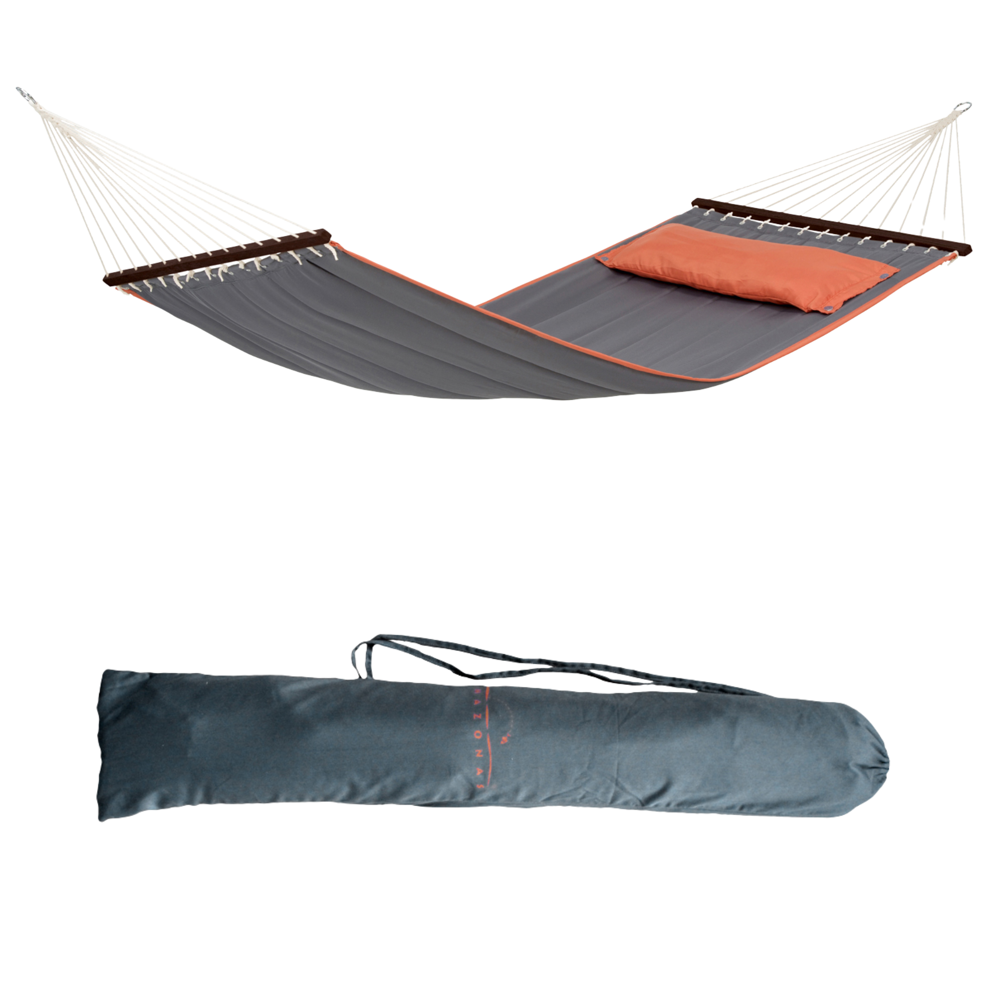 American Dream Grey Hammock with Spreader Bar - Image 6