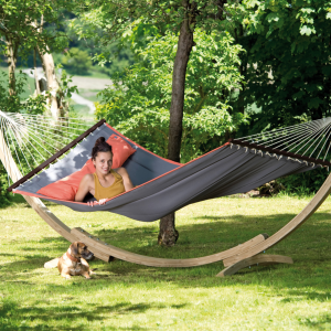 American Dream Set Grey Hammock and Stand