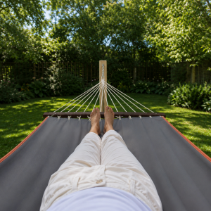 American Dream Set Grey Hammock and Stand - Image 5