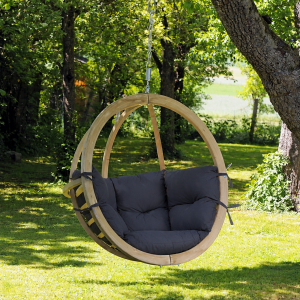 Alternative view of Globo Hanging Chair Anthracite