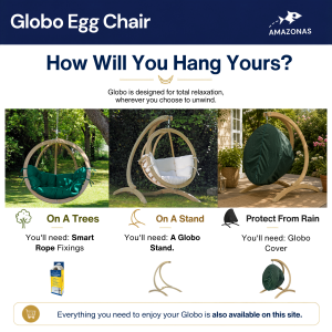 Globo Hanging Chair Taupe - Image 7